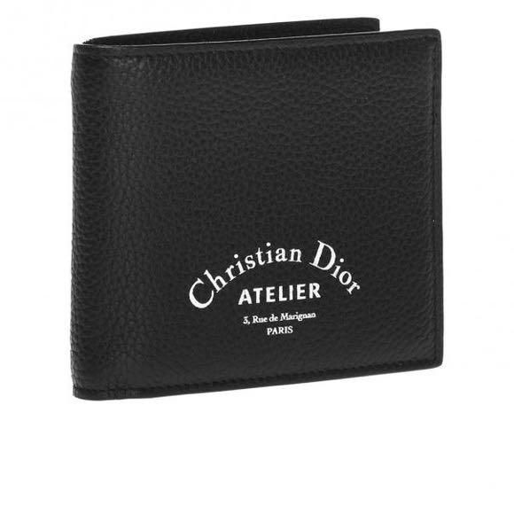Dior Homme Black Oblique Coated Canvas Bifold Compact Wallet Dior  TLC