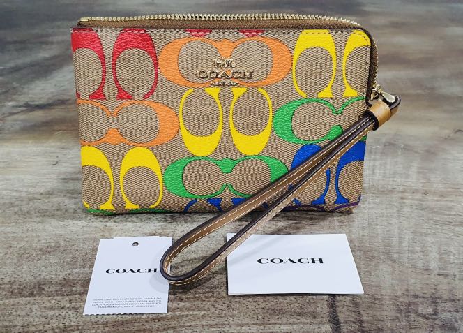 coach wallet rainbow