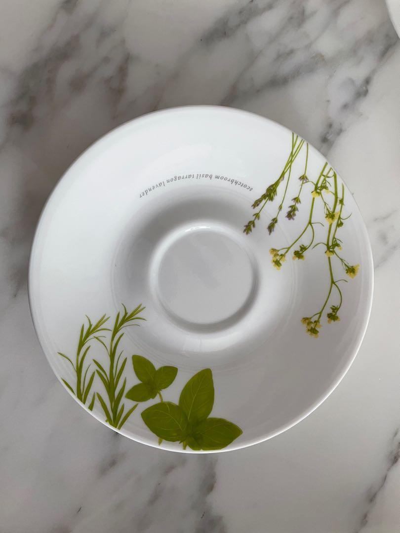 Corelle Coordinates Porcelain Cup and Saucer Set, Furniture & Home