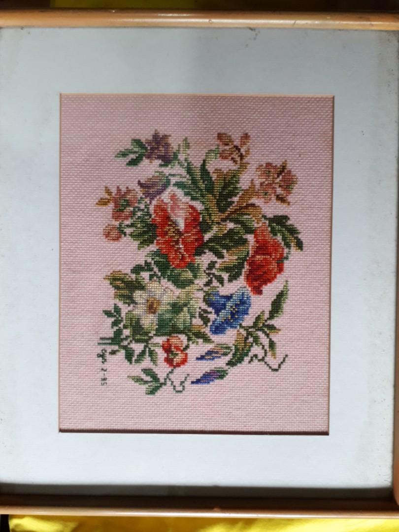 Cross stitch (Category: Handmade Craft) located in Cainta. Submitted by jasminejasmin (Listing ID 1131260704, Image 1). Description: FOR SALE ❗ Finished #CrossStitch with frame Location: Cainta, Rizal Meetup Mcdo Valleygolf only If courier via lalamove/angkas/grab/LBC. Payment first via Gcash or BDO..