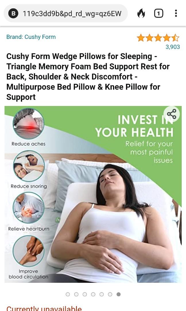 Cushy form clearance wedge pillow