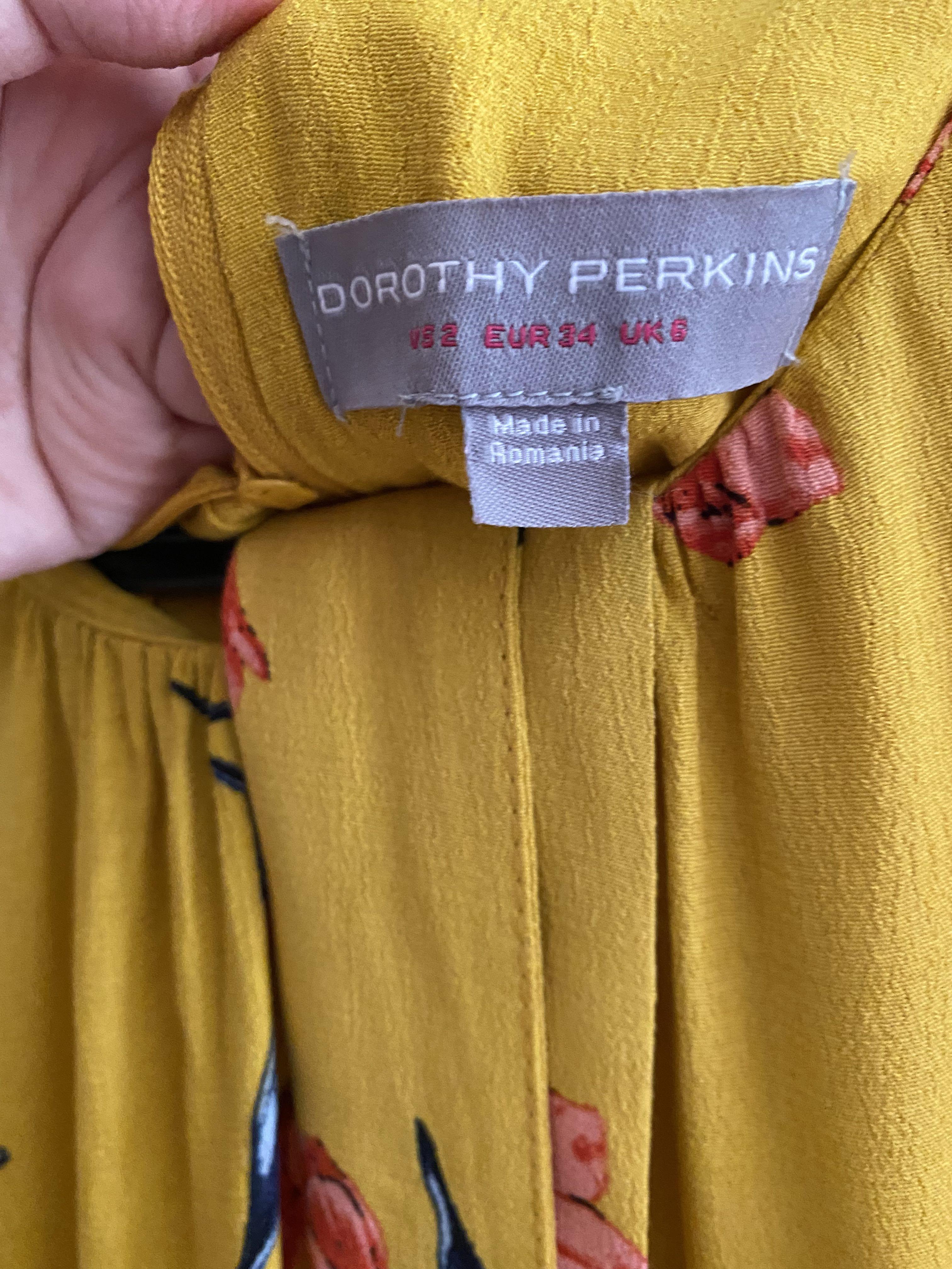 Dorothy perkins petite yellow dress store