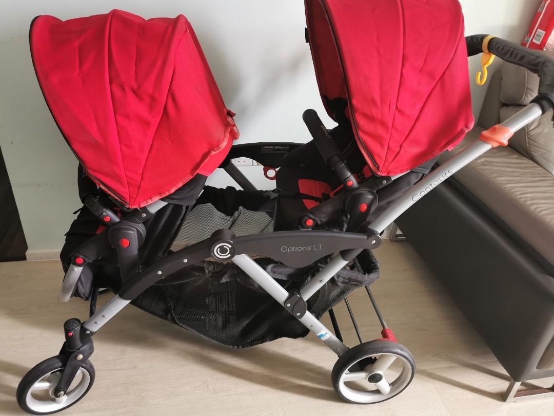 Contours options lt tandem stroller car seat adapter online