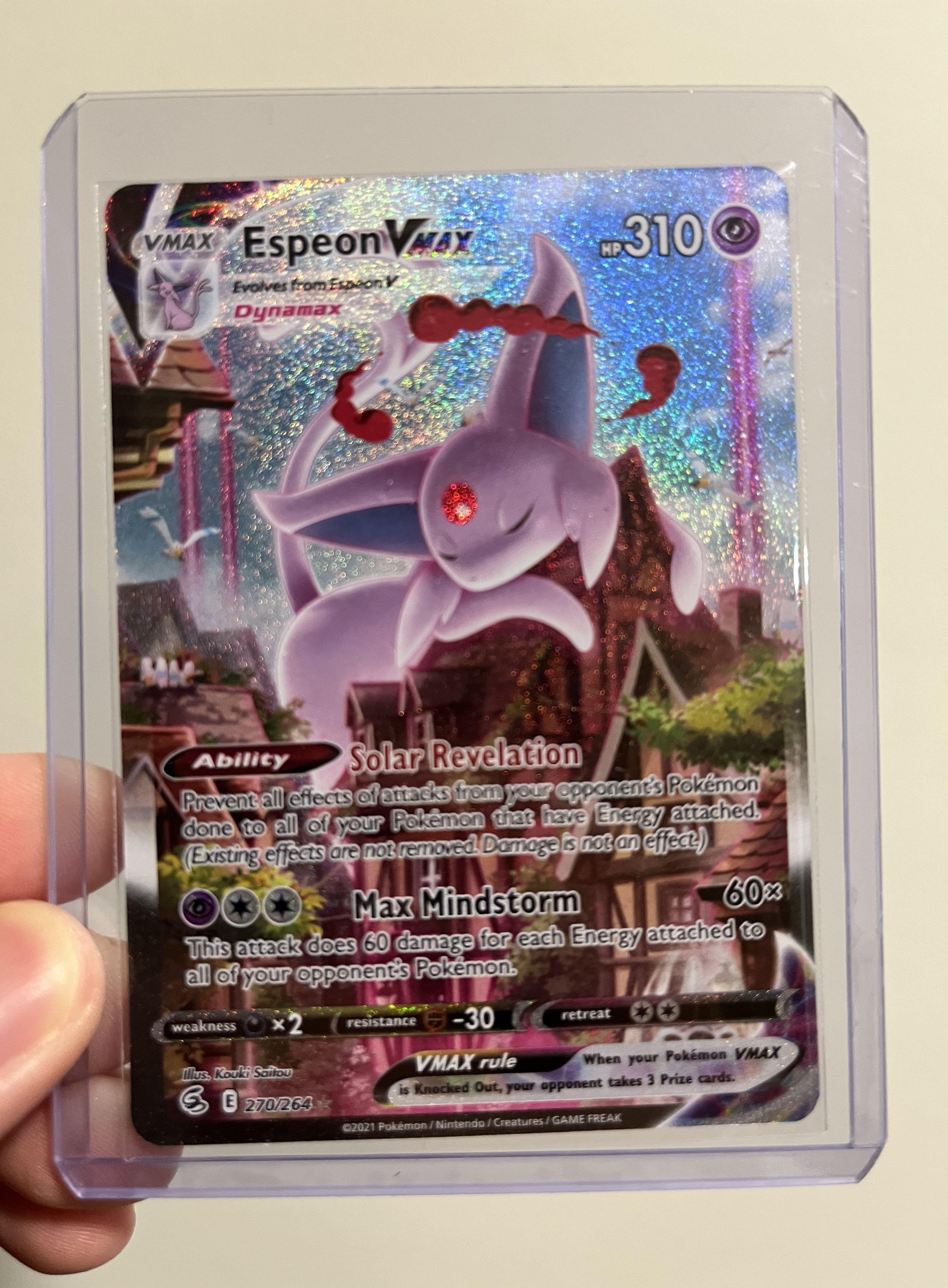 Espeon VMax Fusion Strike, Hobbies & Toys, Memorabilia & Collectibles,  Vintage Collectibles on Carousell