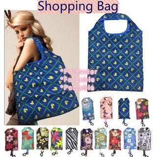Fashion Shopping Bag Portable Polyester Foldable Recycle Environmental Protection Creative Vegetable Large Bag Waterproof Women Bag