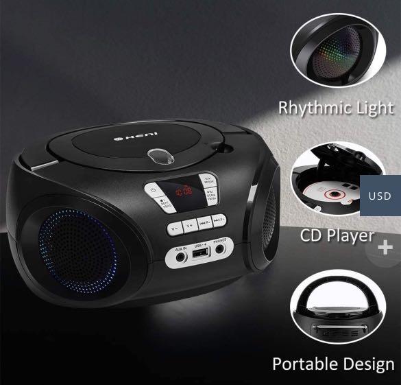 G Keni radio cd player boomboxes portable speakers with FM USB