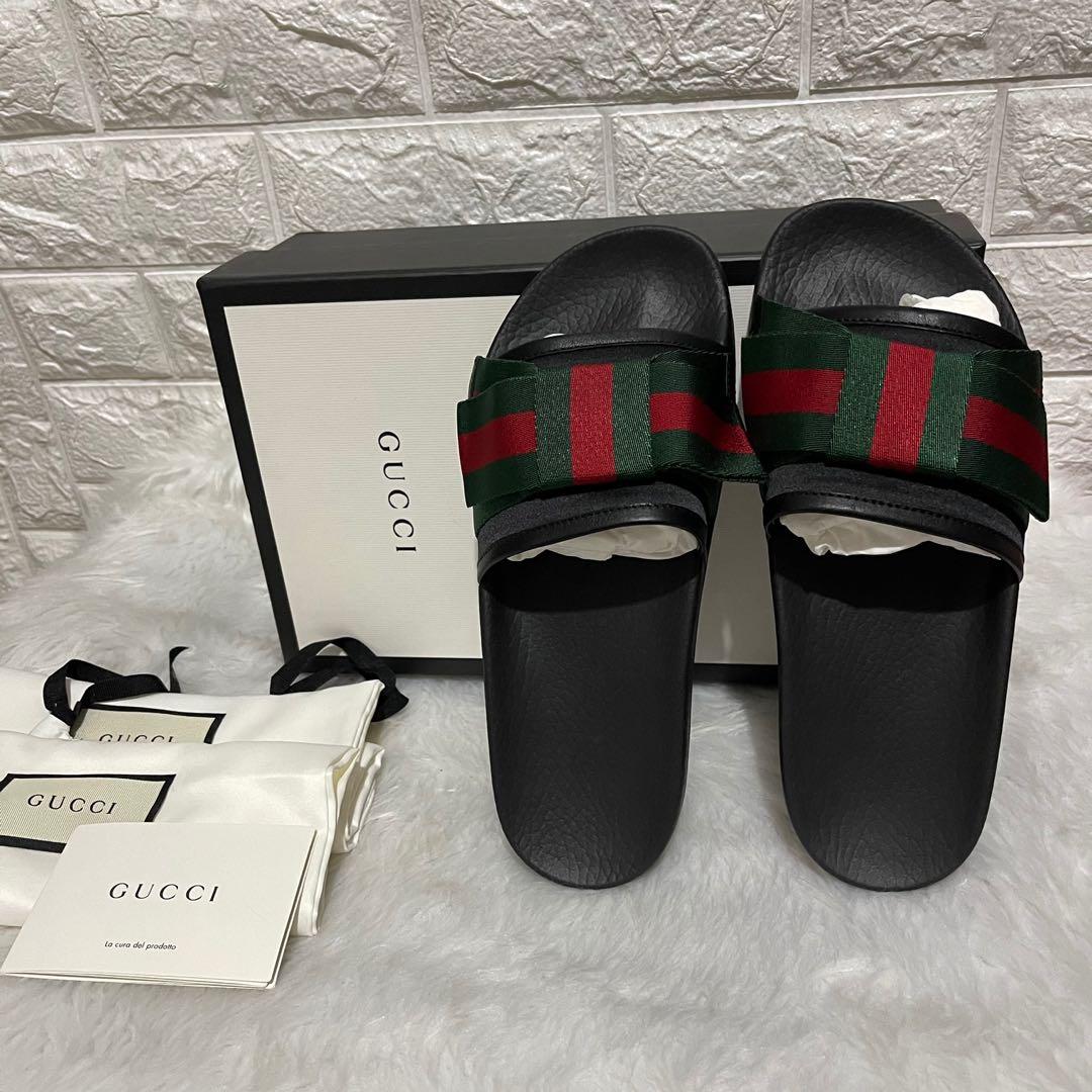 gucci bow slides Women s Fashion Footwear Slippers and slides on Carousell
