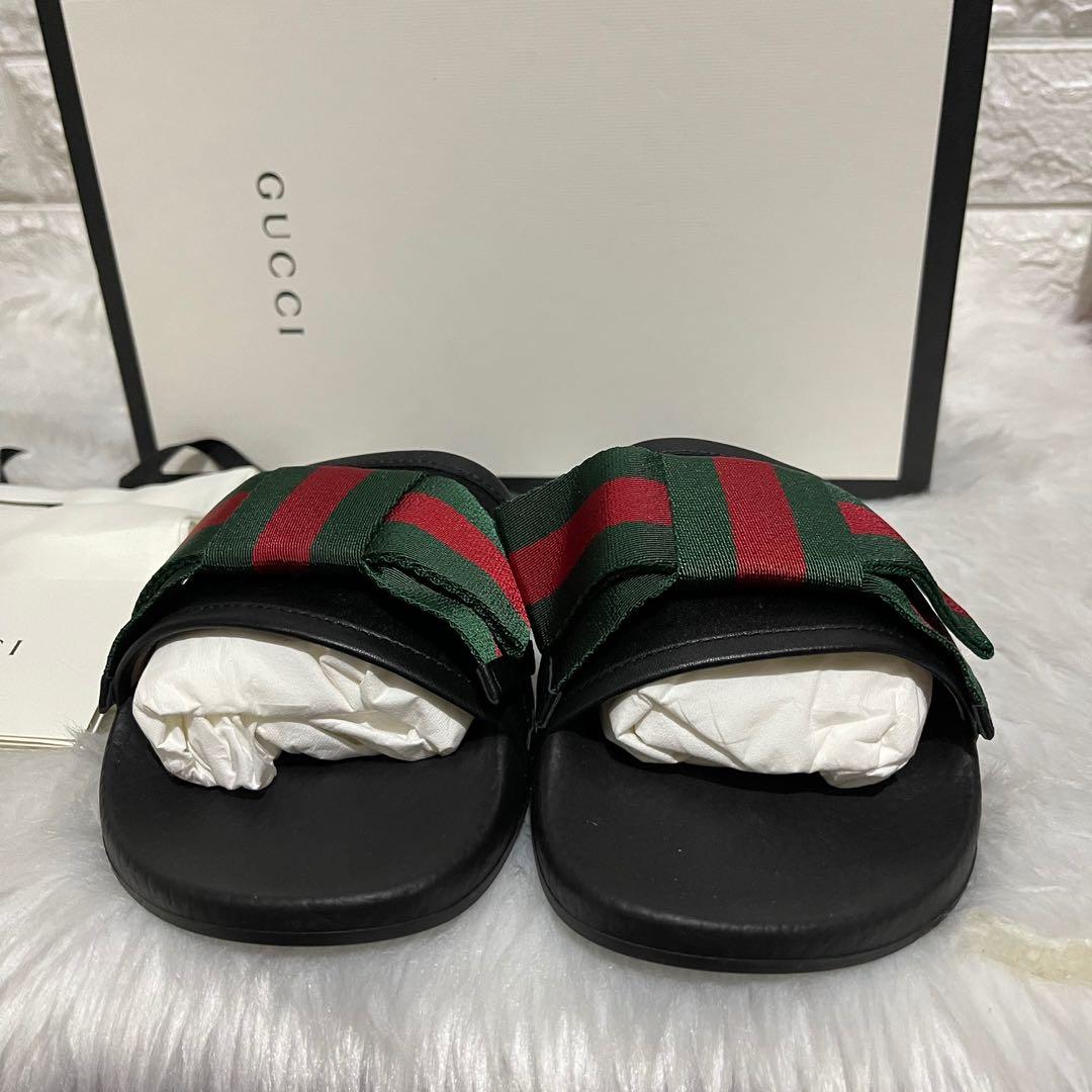 gucci bow slides, Women's Fashion, Footwear, Slippers and slides on