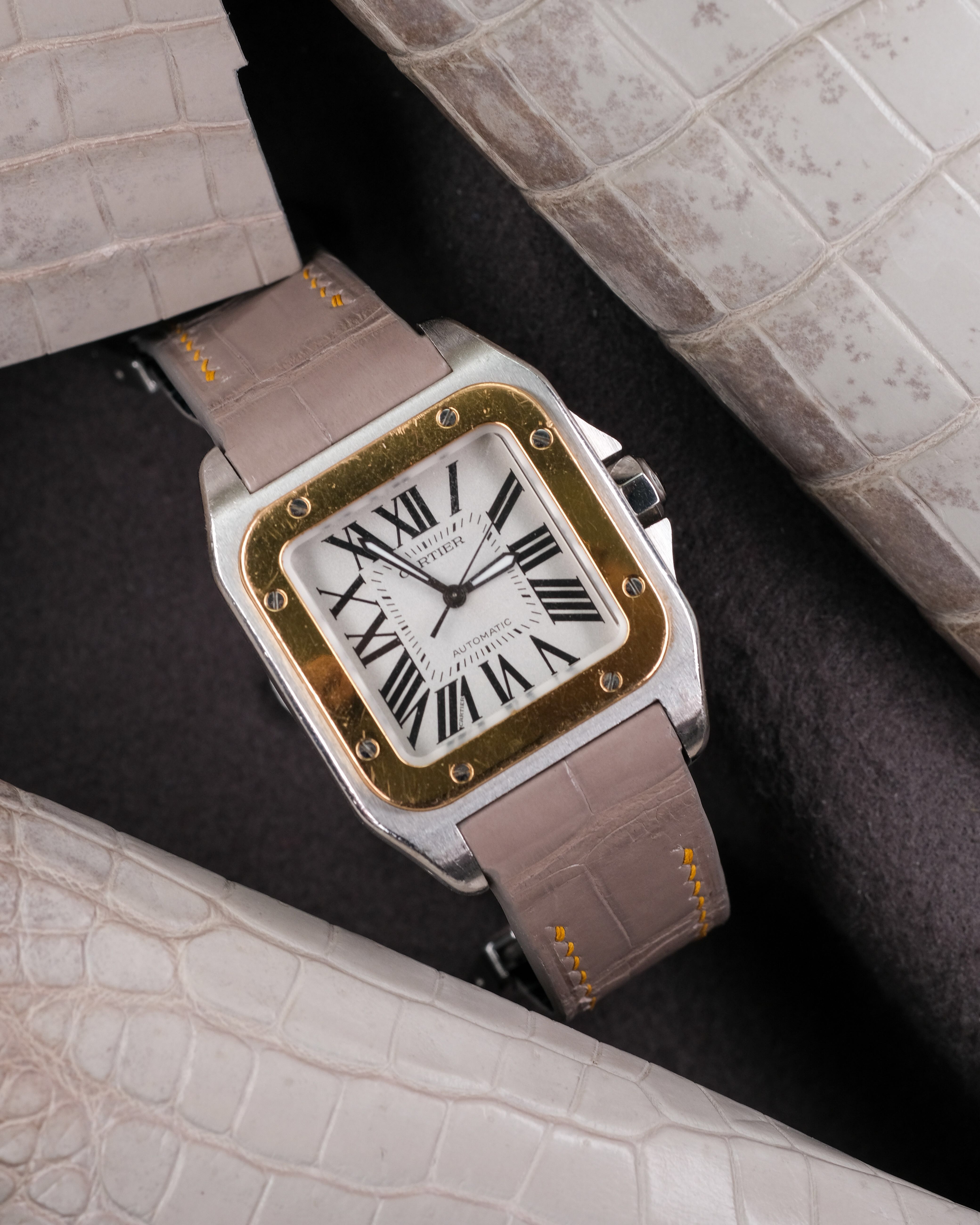Mens cartier clearance santos watch