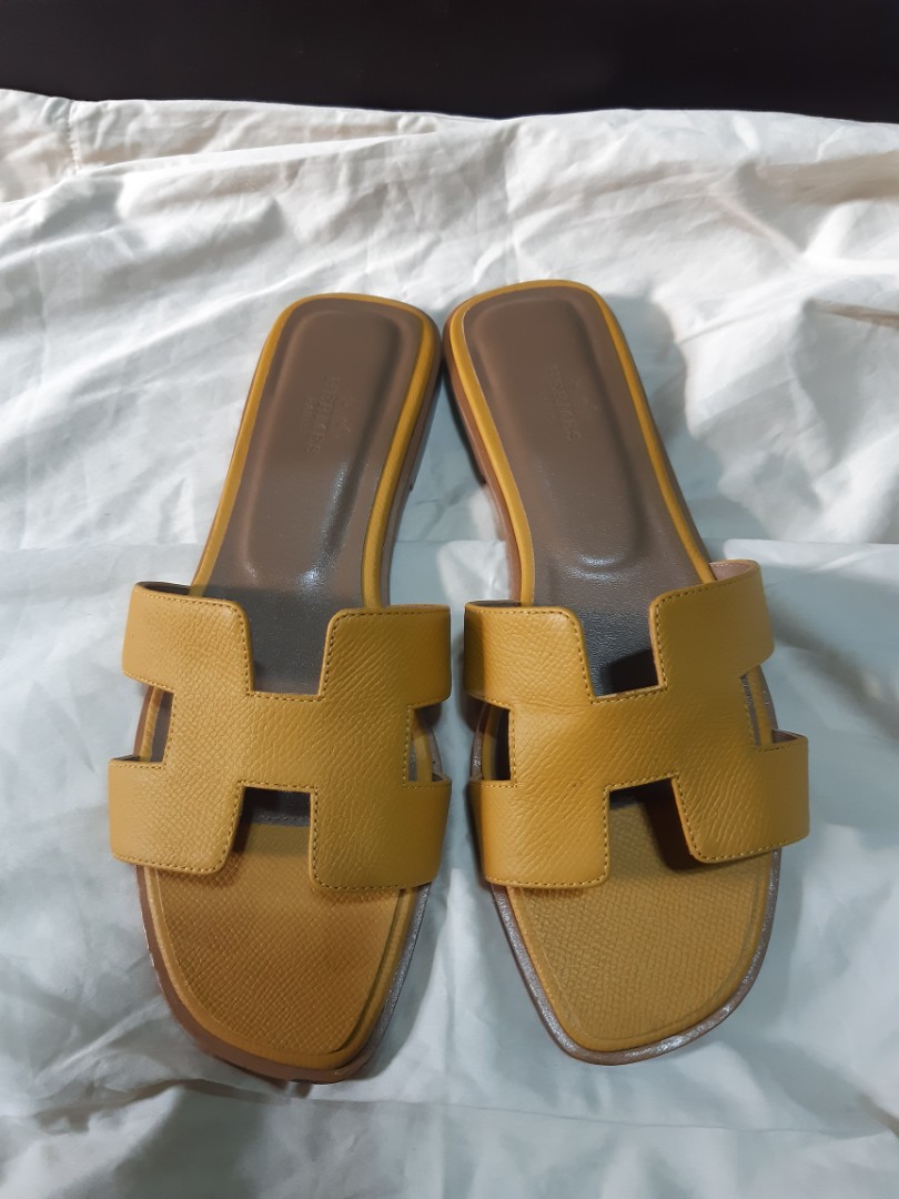 HERMES sandals, Women's Fashion, Footwear, Flats & Sandals on Carousell