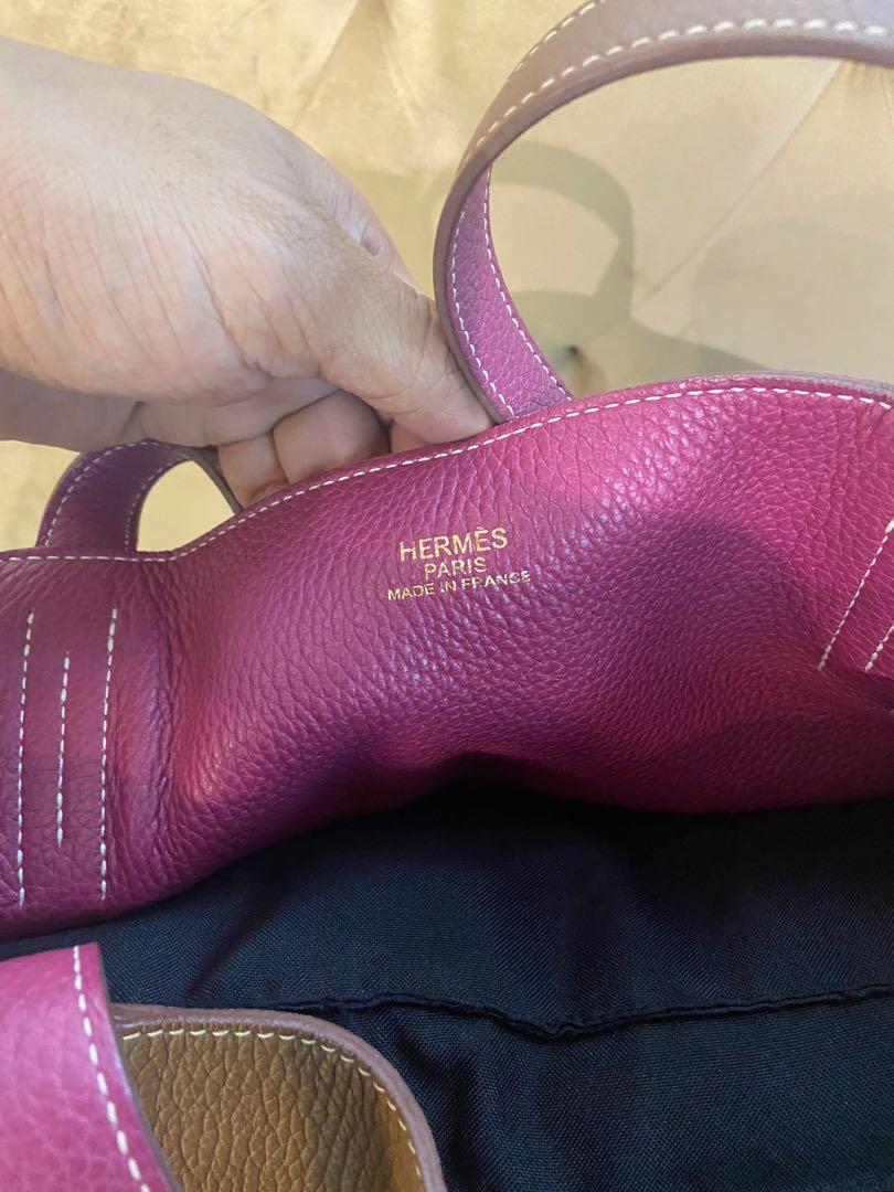 Hermès Double Sens 45cm Tosca/Marron Tote Bag, Luxury, Bags