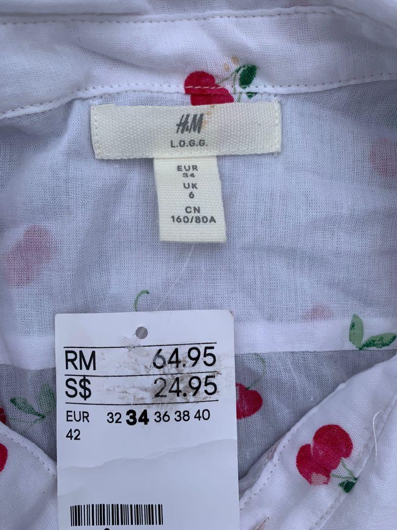 H&m outlet cherry shirt
