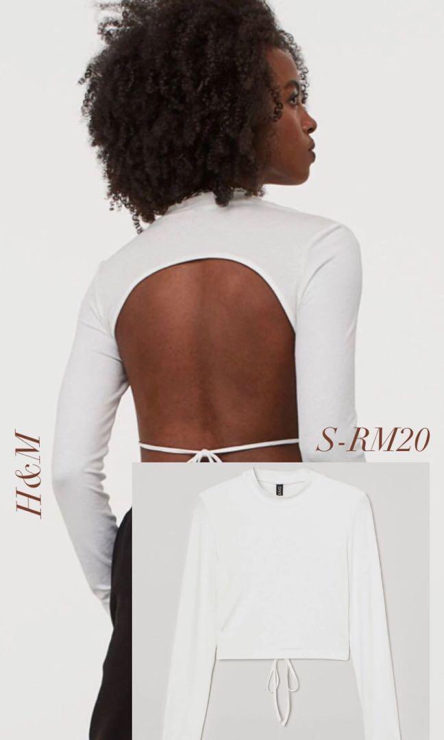 Open back on sale top h&m
