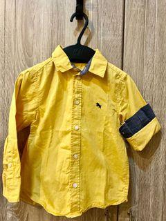 H&M yellow long sleeves polo