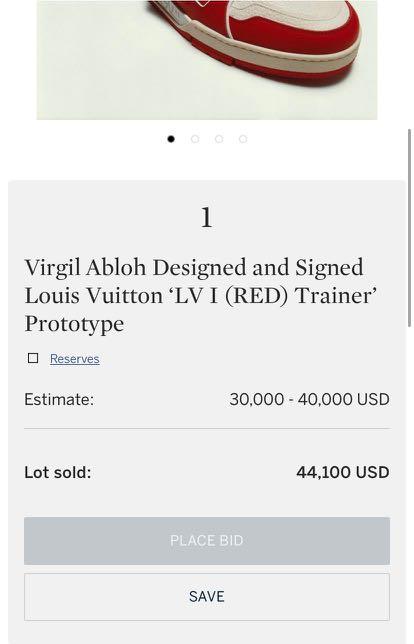 VIRGIL ABLOH SIGNED AUTOGRAPH 8x8 CANVAS LOUIS VUITTON OFF-WHITE - VERY  RARE JSA