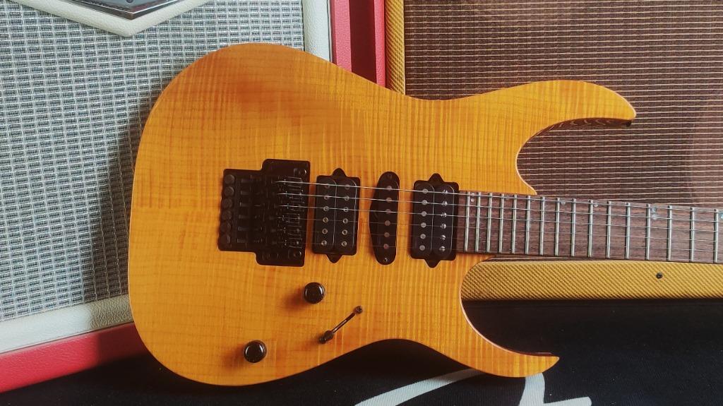 Ibanez J Custom RG1680 Amber [LEASE TO OWN], Hobbies & Toys, Music