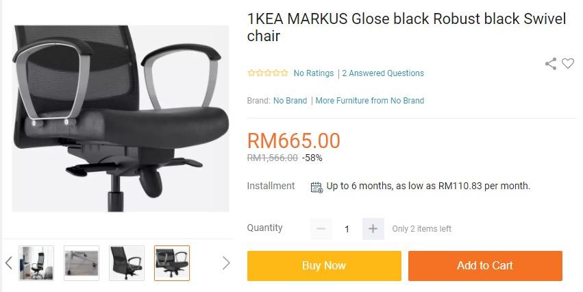 Markus glose ikea clearance