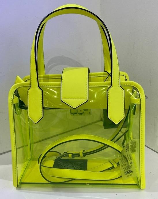 Neon sale transparent bag