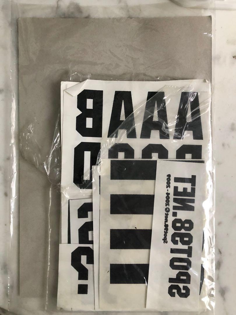 Iron-on alphabet transfer for t-shirts, Hobbies & Toys, Stationery