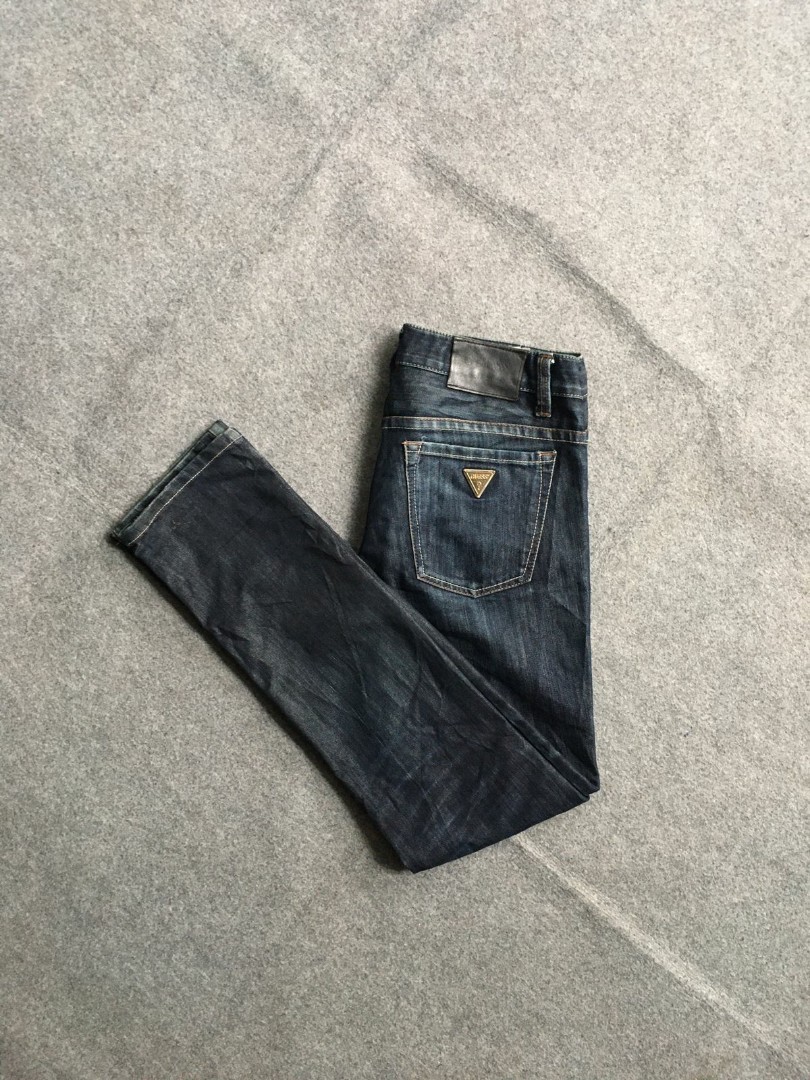 Jeans Guess, Fesyen Pria, Pakaian 