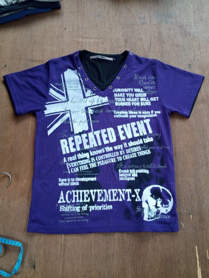 Kaos fashion black label euroyal second original 100%