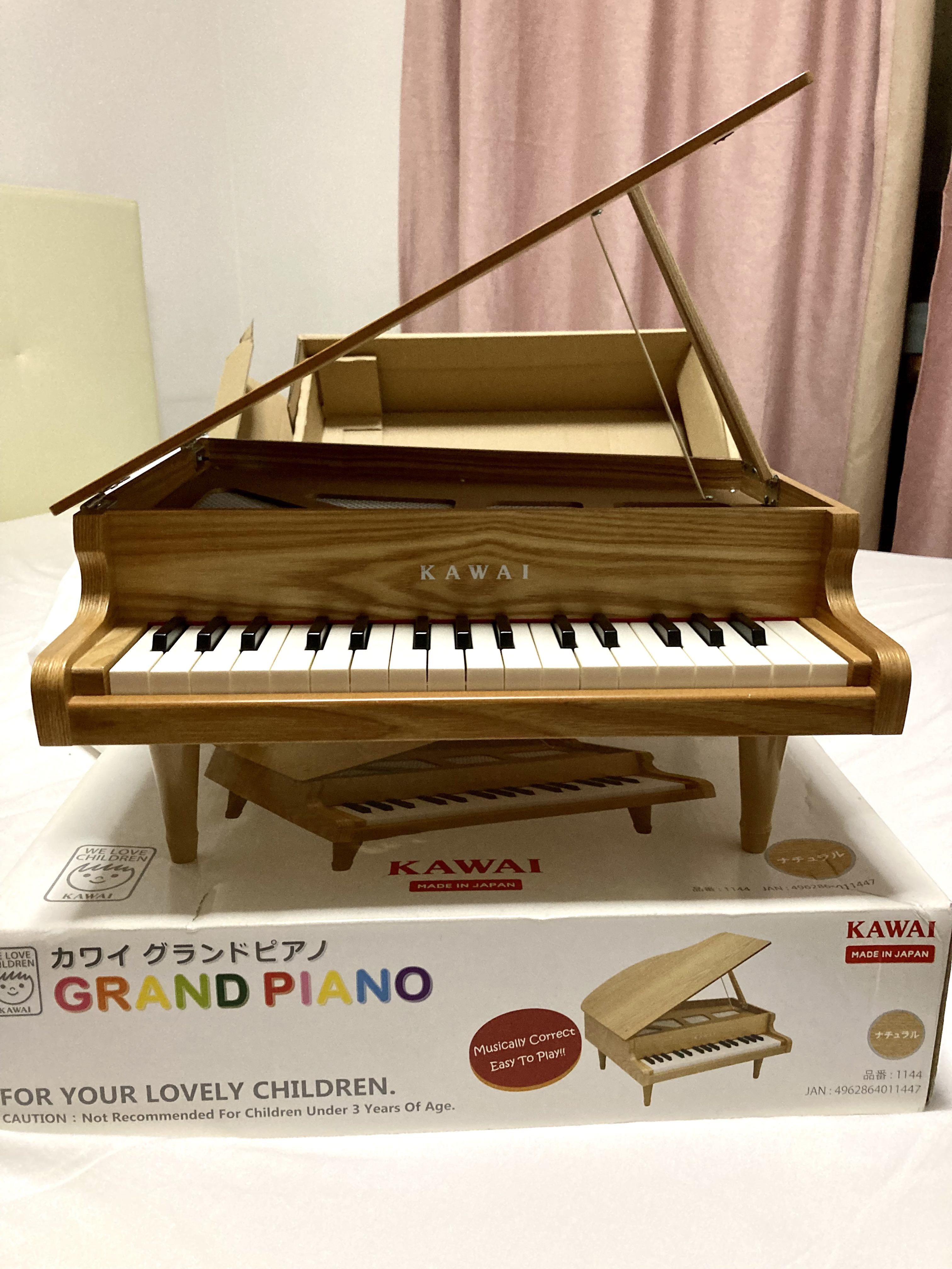 F/S KAWAI MIni Grand Piano 32 key Natural 1144 Musical Instrument Toy Japan 
