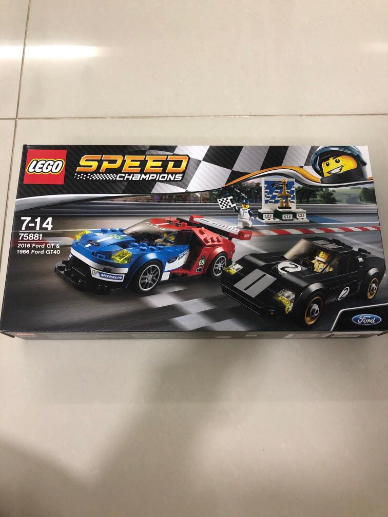 BRAND NEW FACTORY SEALED LEGO SPEED CHAMPIONS 75881 FORD 2016 GT & 1966 GT40 