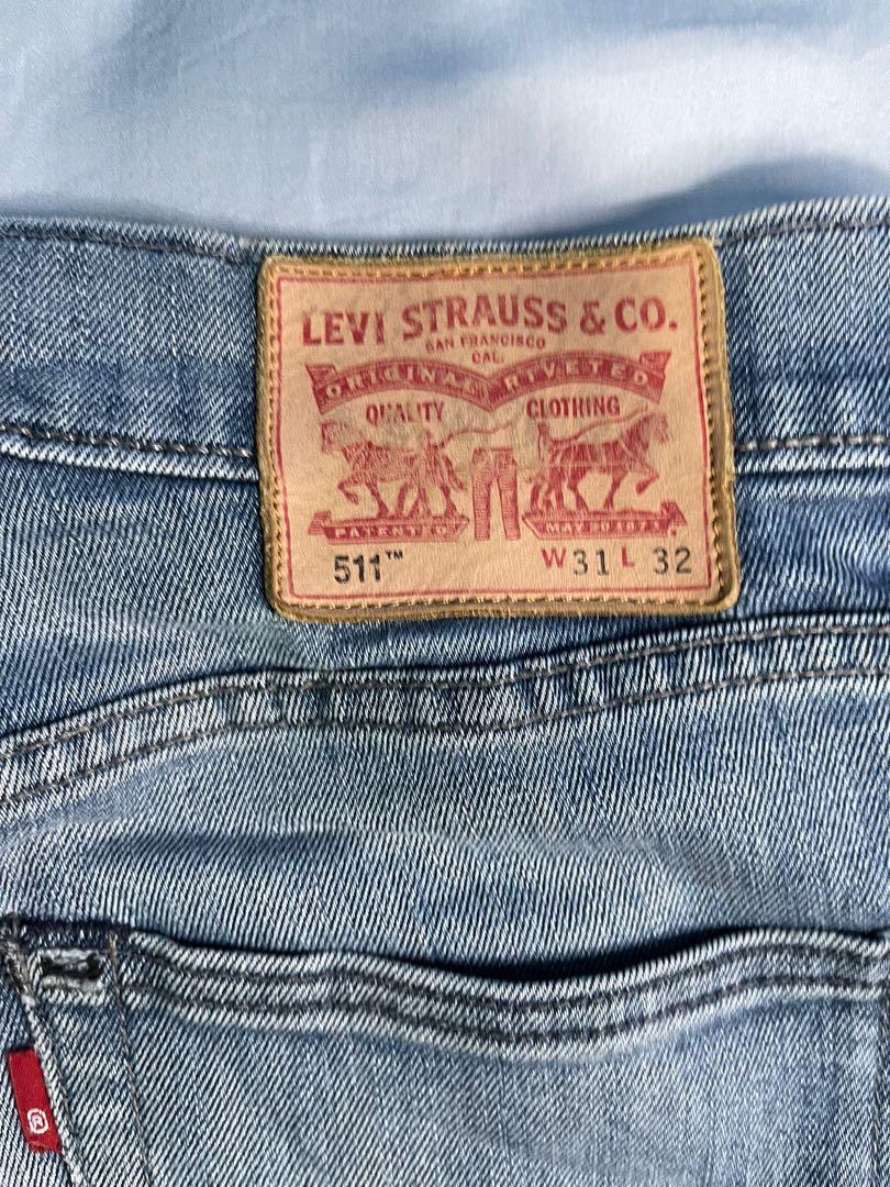 Levi's Jeans 511 31W32L, Men's Fashion, Bottoms, Jeans on Carousell