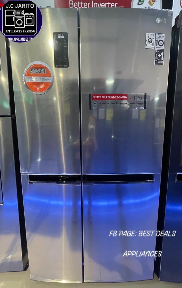 LG 24cft GRB247SLUW SIDE BY SIDE INVERTER REF, TV & Home Appliances