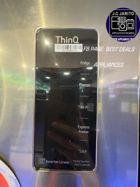 LG 24cft GRB247SLUW SIDE BY SIDE INVERTER REF, TV & Home Appliances