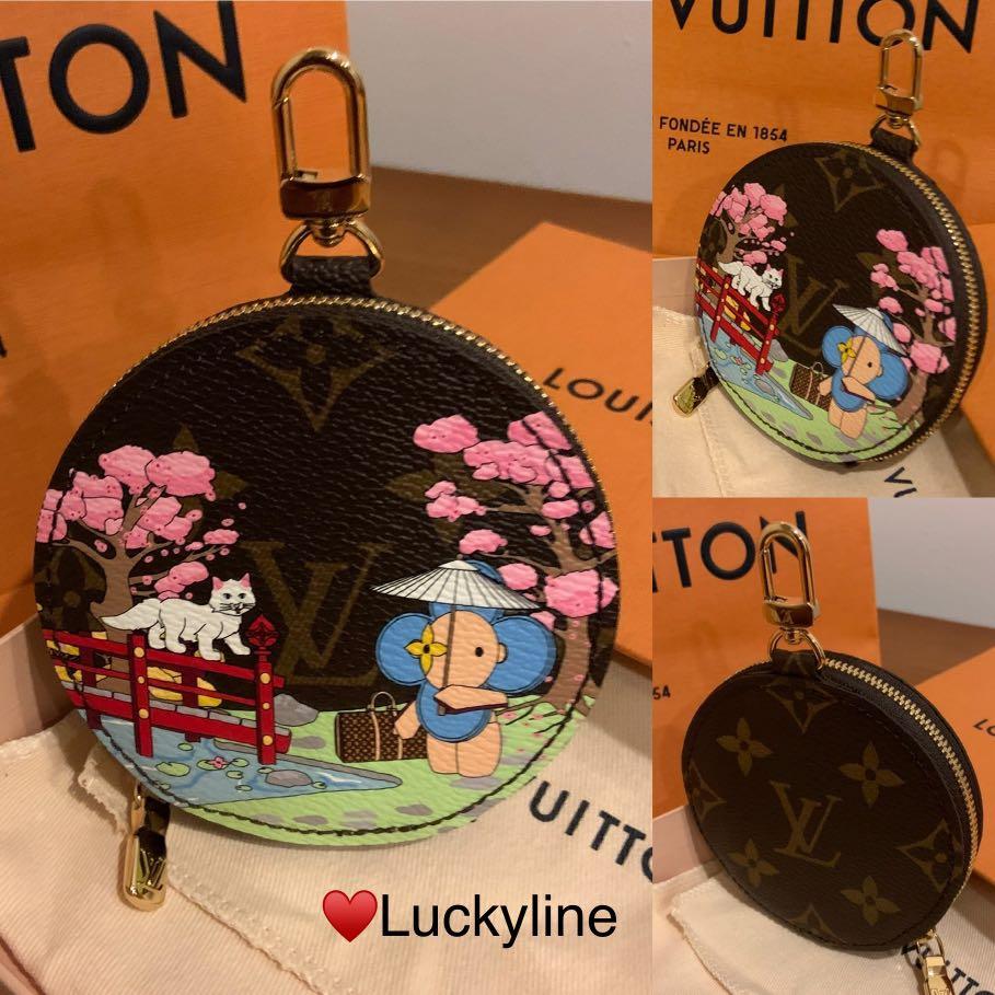 Louis Vuitton Limited Edition Holidays Collection Vivienne Animation Xmas  2021 Round Coin Purse Bag Charm - SOLD