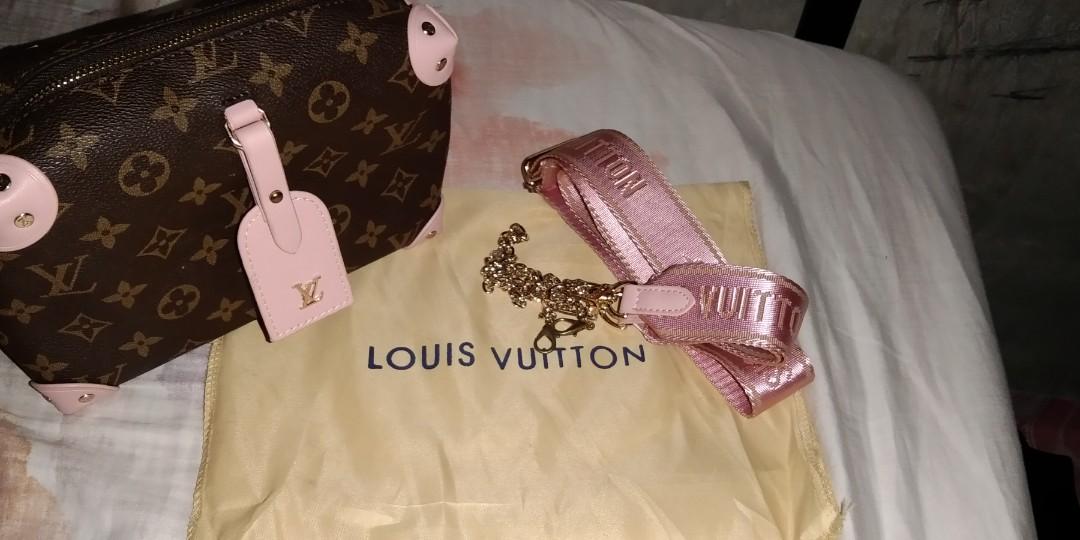RUSH RUSH SALE Louis Vuitton Petite Malle Souple Monogram Bag (Pink),  Luxury, Bags & Wallets on Carousell