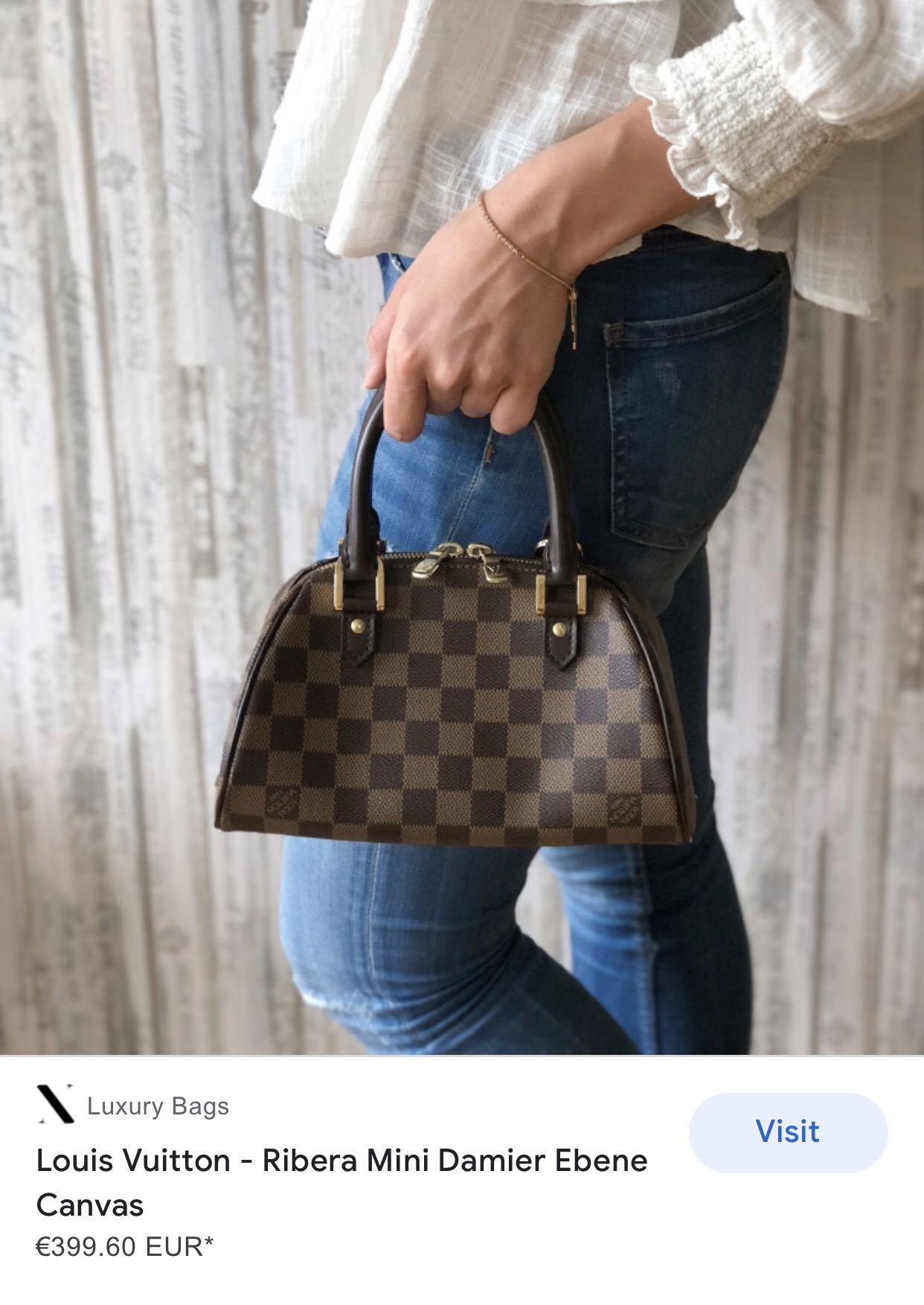 vuitton damier ebene ribera mini