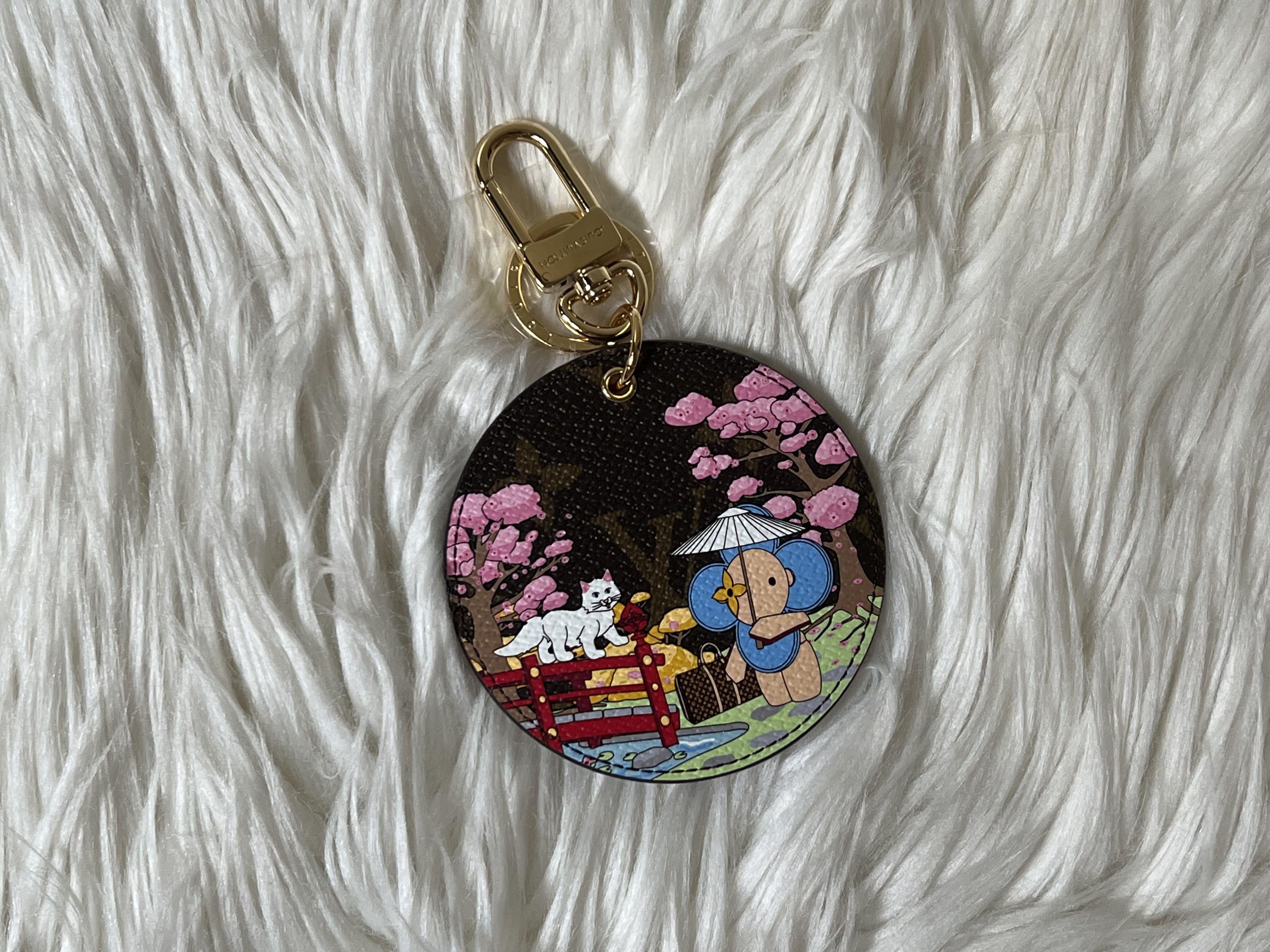 LV Japanese Garden Bag Charm Key Ring at 1stDibs  lv garden animation, lv  dragonne key holder, japanese bag charm