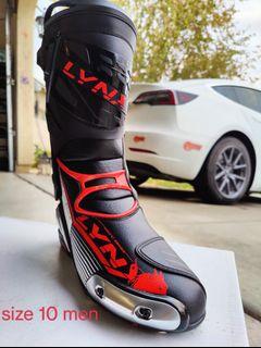 lynx motorcycle boots size 10