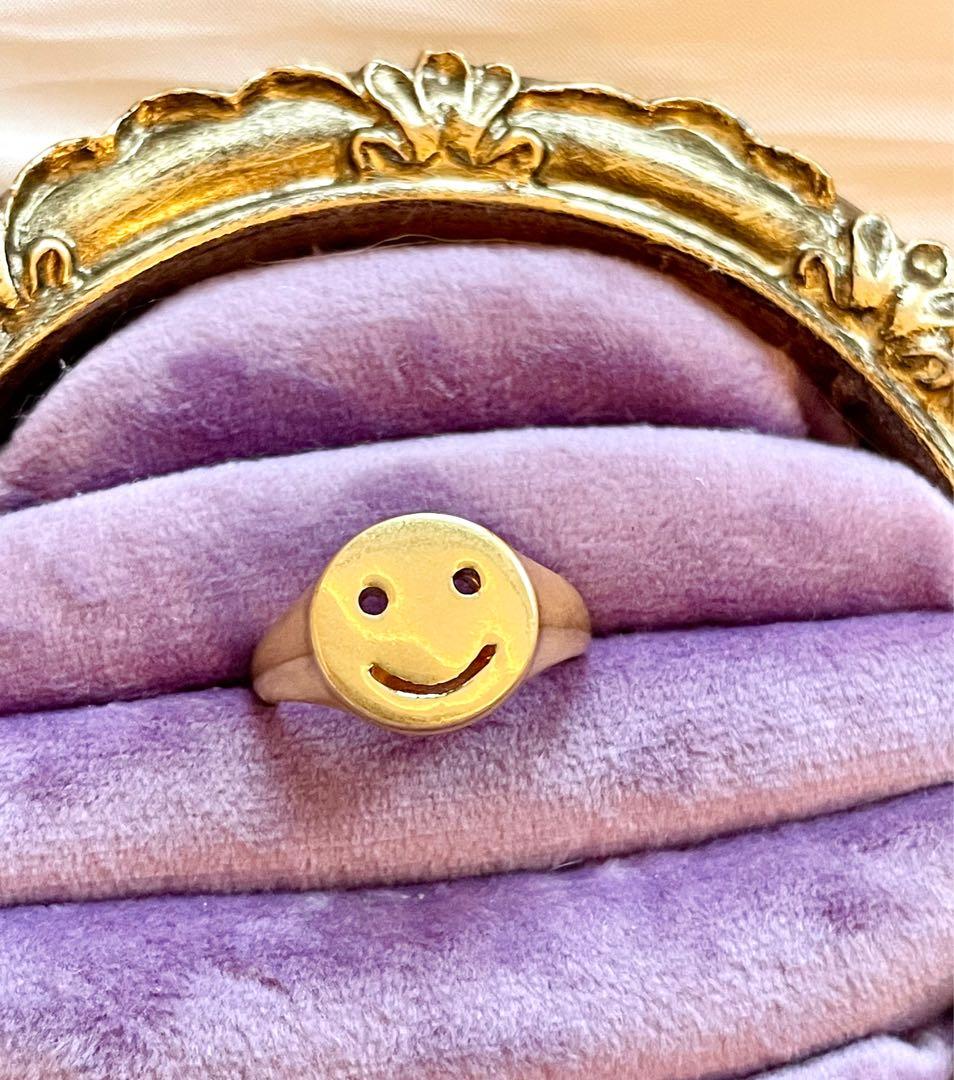 Madewell smiley shop face ring