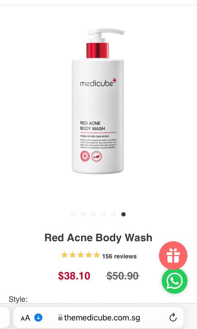 Medicube Red Acne Body Wash, Beauty & Personal Care, Bath & Body, Bath