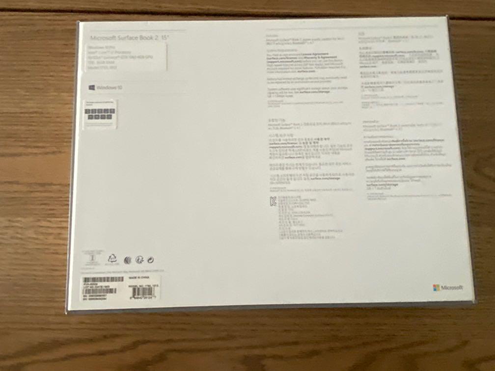 Microsoft Surface Book box, Computers & Tech, Laptops & Notebooks on