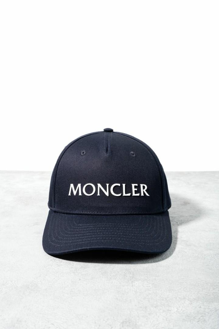 Moncler Logo Cap Navy, Fesyen Pria 