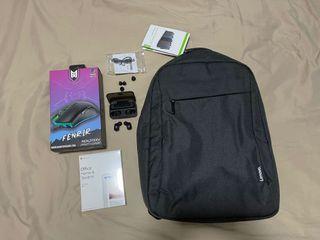 MS office and Lenovo laptop bag