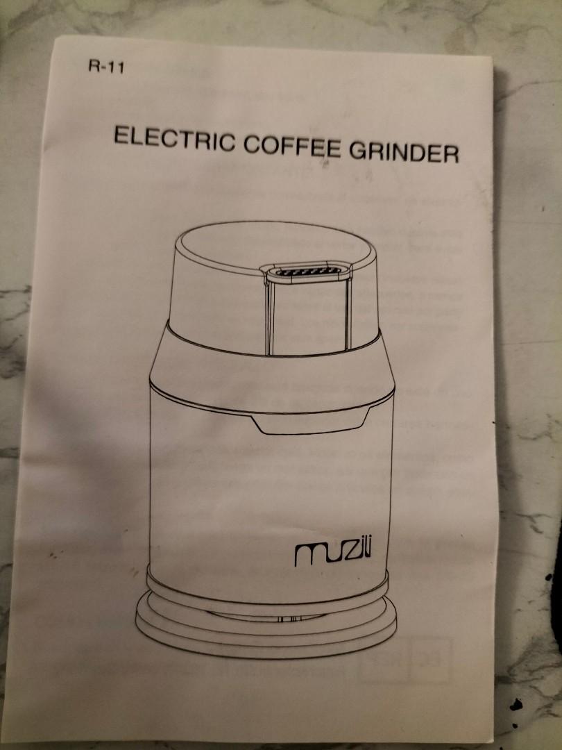 Muzili Electric coffee Grinder, TV & Home Appliances, Kitchen