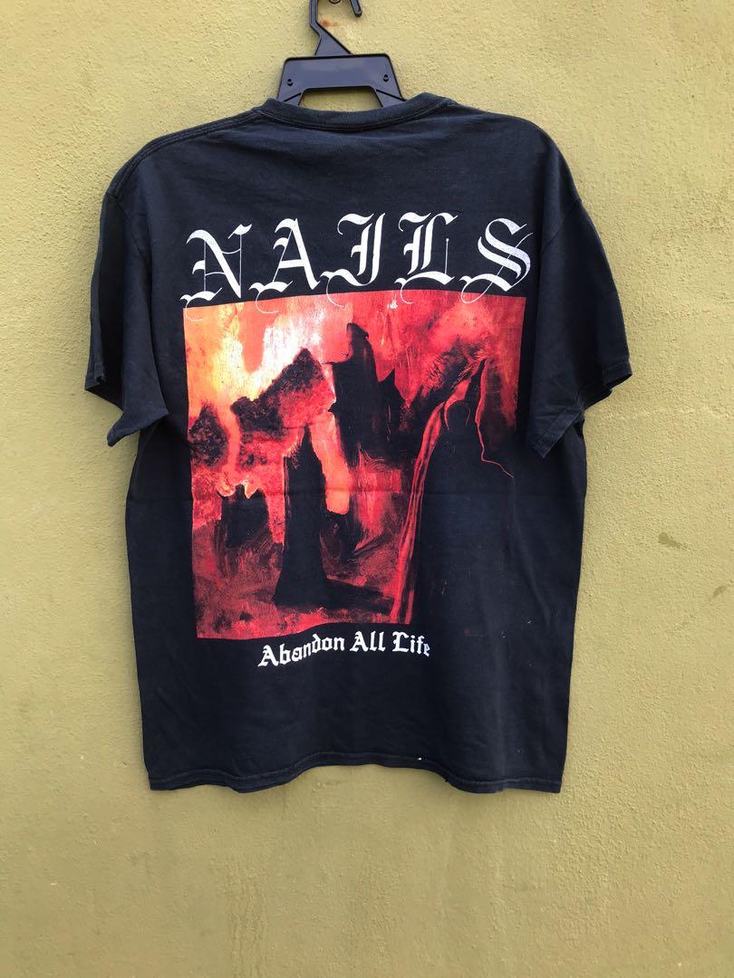 NAILS HATRED BAND, Men's Fashion, Tops 
