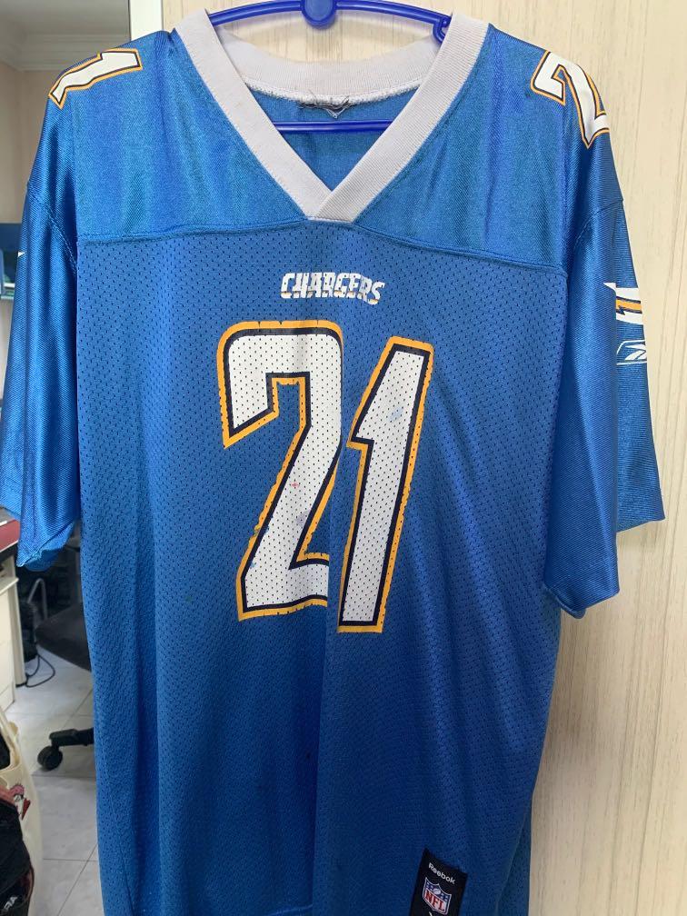Buy the Mens Blue San Diego Chargers Ladainian Tomlinson #21 NFL Jersey  Size 2XL