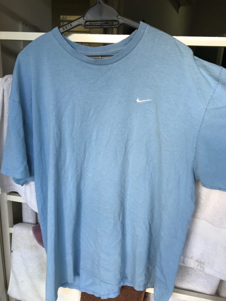 powder blue nike shirt