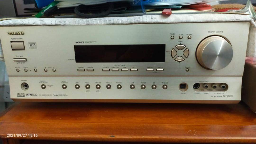 ONKYO TXSR701 THX CERTIFIED AV RECEIVER, Audio, Soundbars, Speakers