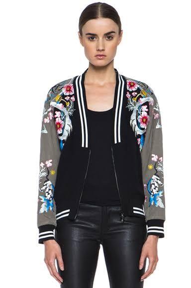 Philip Lim Sukajan Embroidered Floral Jacket Luxury Apparel on