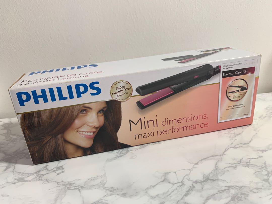 Philips Essential Care Mini Hair Straightener 19cm HP8301 Beauty Personal Care Hair on Carousell