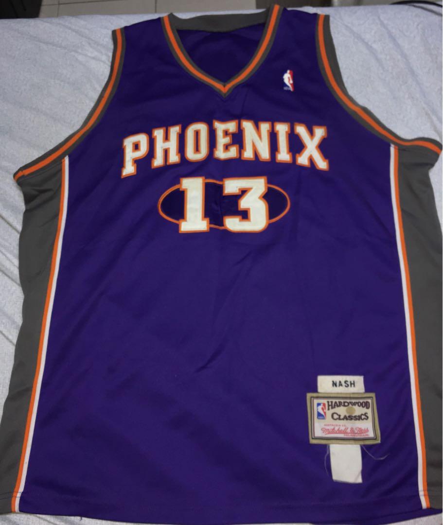 Phoenix Suns Steve Nash Hardwood Classics Purple Jersey Size XL