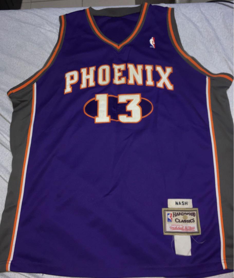 NBA, Shirts, Nba Phoenix Suns Steve Nash 3 Mens V Neck Jersey Purple Gray  Colorblock Size L