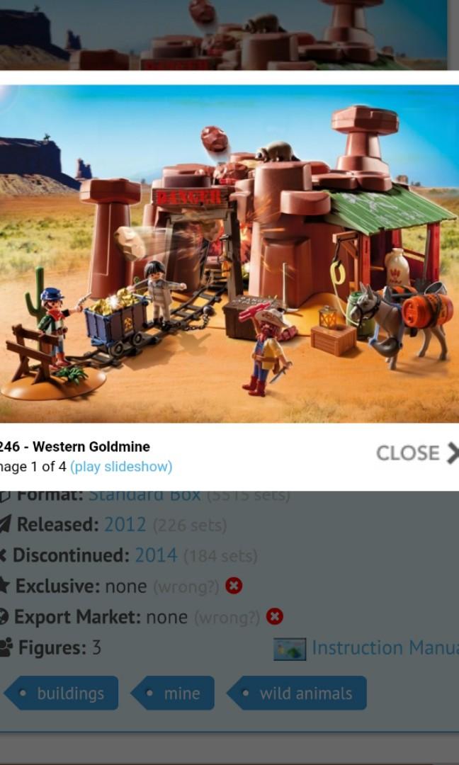 PLAYMOBIL WESTERN 5246: Mine D Or Avec Explosifs EUR 69,90 - FR PLAYMOBIL WESTERN 5246: Mine D Or Avec Explosifs EUR 69,90 - FR